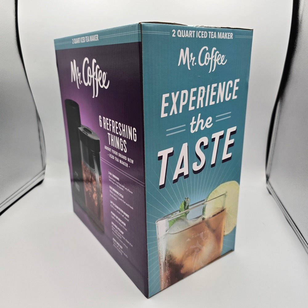 Mr. Coffee 2 Quart Iced Tea Maker Black BVMC-ITM-BLK Refreshing Brew New - Picture 5 of 8